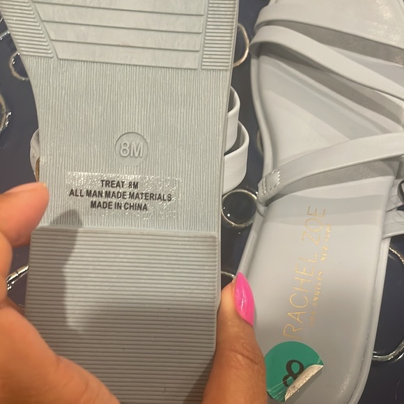 NWT Rachel Zoe Powder Blue Baby Blue Sandals - Picture 5 of 6